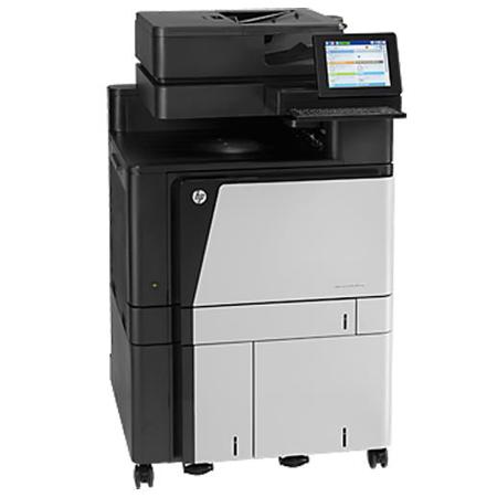 HP Color LaserJet Enterprise Flow M880z+ Multifunction Laser Printer with NFC/Wireless Direct, 4100 Sheet Input, Auto Duplexing - Print, Copy, Scan, Fax
