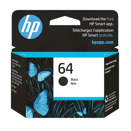 HP 64 Black Original Ink Cartridge