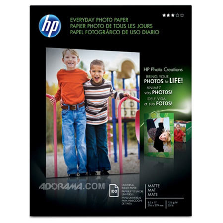 HP Dual Sided Matte, Photo Quality Paper, 8.5x11"