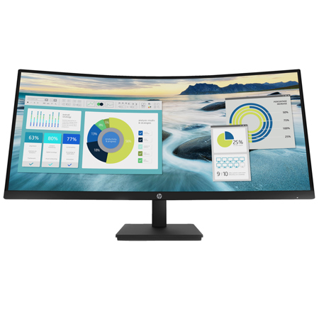HP P34hc G4 34" 21:9 WQHD Curved USB-C VA LCD Monitor