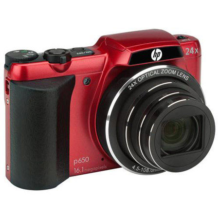 HP p650 Digital Camera, Red