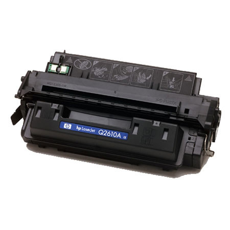 HP Q2610A Black Print Cartridge for LaserJet, 6K Copies