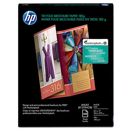 HP Matte Photo Paper (8.5x11"), 100 Sheets Double-Sided