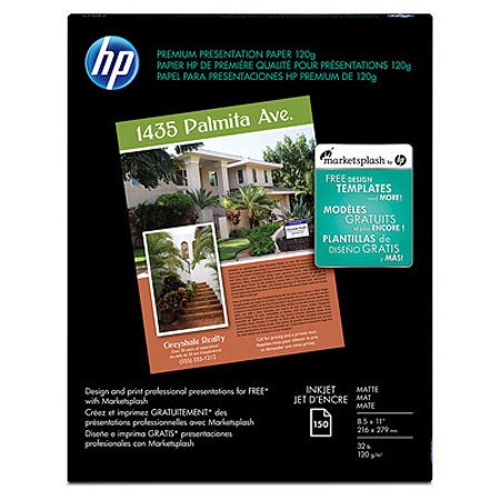 HP Q5449A Premium Presentation Paper, 8.5 x11/150 Sheet