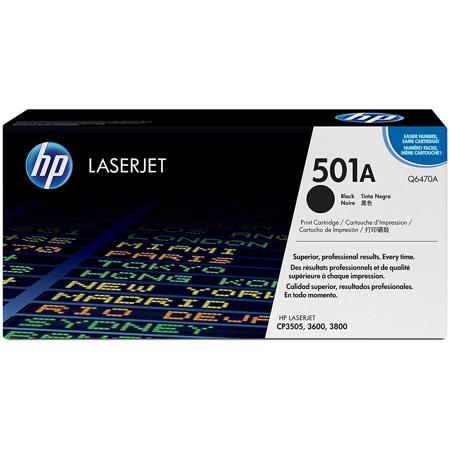 HP Black Print Cartridge ColorSphere Toner, 6000 Copies