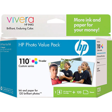 HP Custom 110 Series 120-Sheet Photo Value Pack