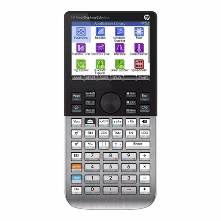 HP Prime 3.5" Touchscreen LCD Graphing Calculator, Black