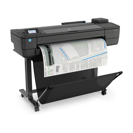 HP DesignJet T730 Large Format Printer, 36" Color Inkjet Plotter, Wireless