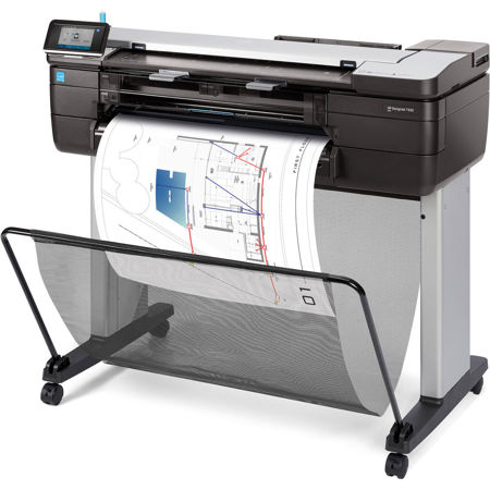 HP DesignJet T830 Wireless Plotter Printer - 24" with Mobile Printing (F9A28A)