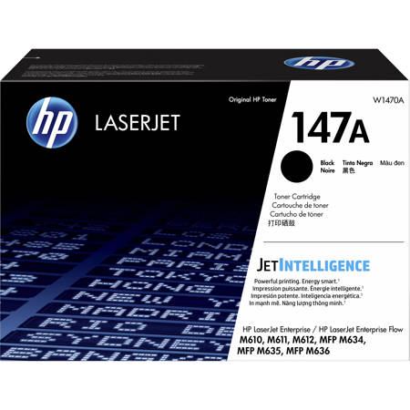 HP 147A Black LaserJet Toner Cartridge, 10500 Pages Yield