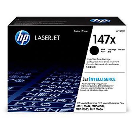 HP 147X Black LaserJet Toner Cartridge, 25200 Pages Yield