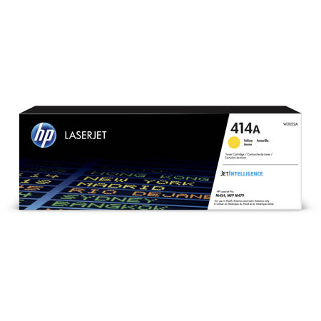 HP 414A Original LaserJet Toner Cartridge, Yellow