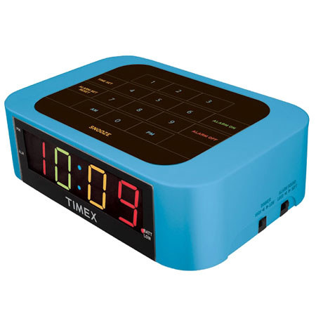 Timex T123L Simple Set Alarm Clock with LED Display, Bl