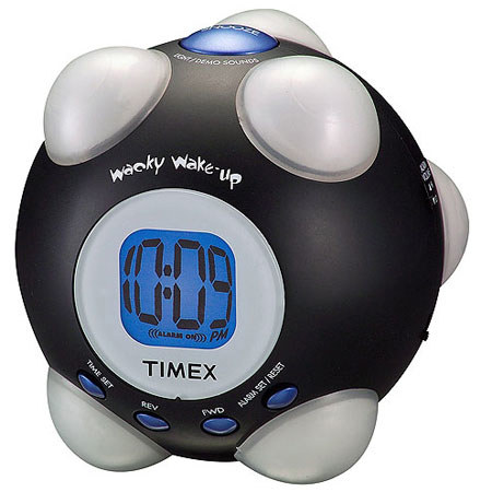 Timex T156BX Wacky Phrases Shake-n-Wake Alarm Clock