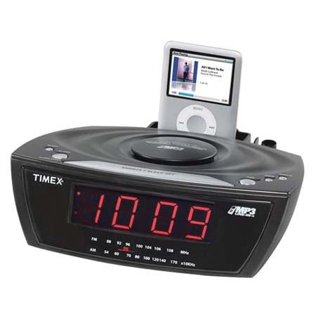 Ihome T227B Timex Alarm Clock Radio for iPod, Black