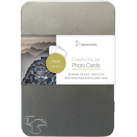 Hahnemuhle Hemp FineArt Inkjet Photo Cards, 290gsm, 5.8x8.3" DIN A5, 30 Sheets