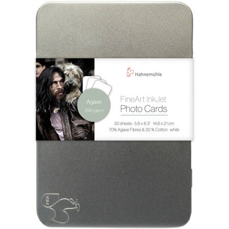 Hahnemuhle Agave FineArt Inkjet Photo Cards, 290gsm, 5.8x8.3" DIN A5, 30 Sheets