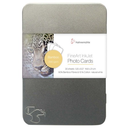 Hahnemuhle Bamboo FineArt InkJet Photo Cards, 290gsm, 4x6", White, 30 Sheets