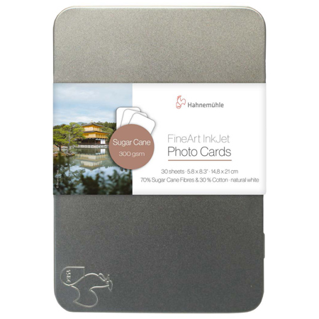 Hahnemuhle Sugar Cane FineArt InkJet Photo Cards, 300gsm, 4x6", Natural White, 30 Sheets