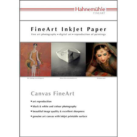 Hahnemuhle 11.7x16.5in Daguerre FineArt Canvas, 25Sheet