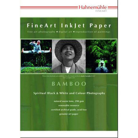 Hahnemuhle Bamboo Fiber Inkjet Paper, 13x19", 50 Sheets, Natural White/Warm Tone