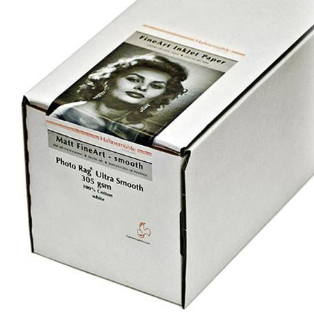Hahnemuhle Photo Rag White Matte Inkjet Paper, 305 gsm, 44"x39' Roll