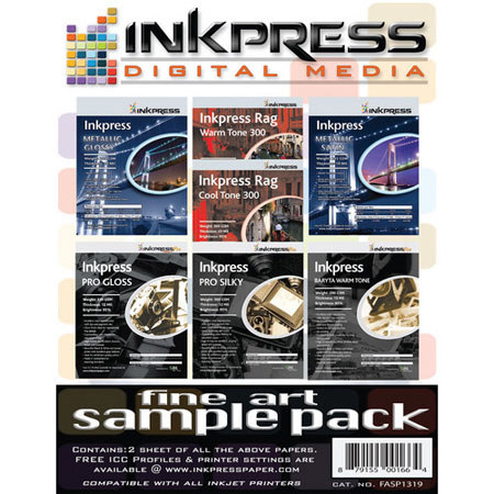 Inkpress Pro Fine Art Sample Pack-Two 13"x19" Sheets each style below