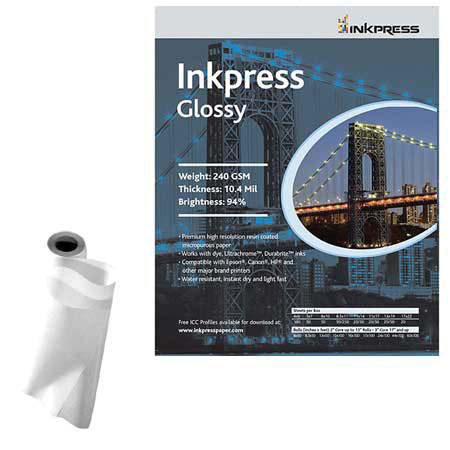 Inkpress Glossy Photo Paper(8.3"x33' Roll)