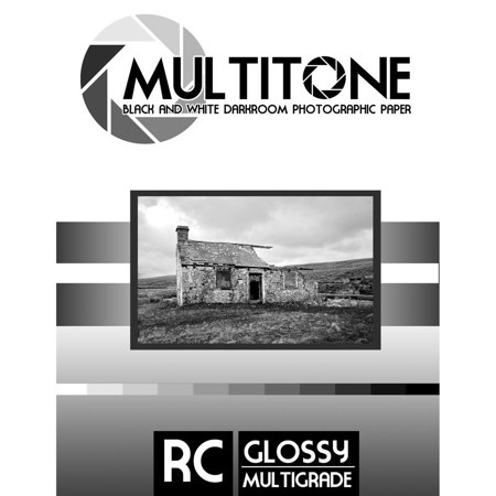Inkpress MultiTone Black and White Paper, Fiber Based, Glossy, 11x14", 50 Sheets