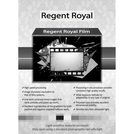 Inkpress Regent Royal Hard Dot Camera Film, 8x10", 50 Sheets