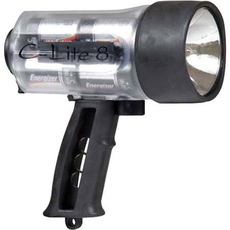 Ikelite C-Lite 8, 14-watt Halogen RCD Underwater Light with Batteries - Clear (Rated up to 300')