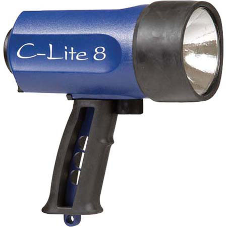 Ikelite C-Lite 8, 14-watt Halogen RCD Underwater Light with Batteries - Blue (Rated up to 300')