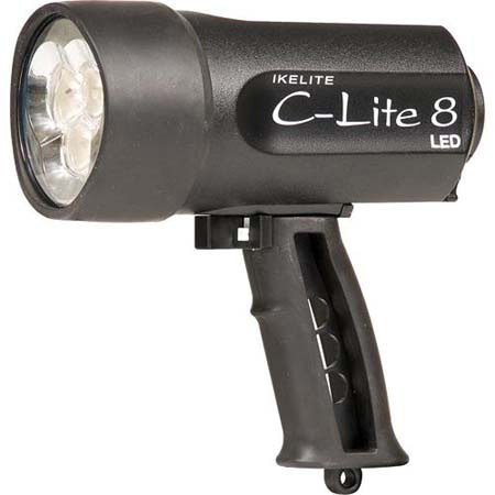 Ikelite C-Lite 8 LED , 15-watt Underwater Light with Batteries - Black #1270