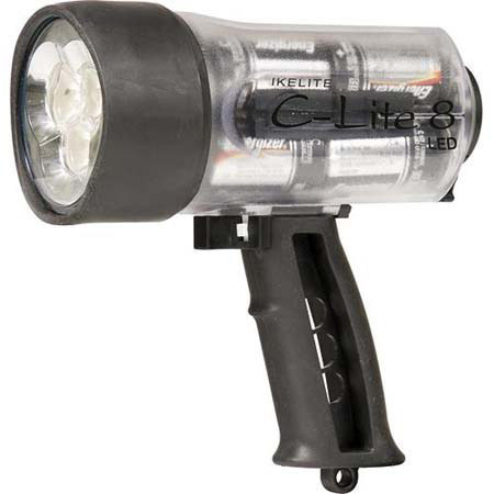 Ikelite C-Lite 8 LED , 15-watt Underwater Light with Batteries - Clear #1271