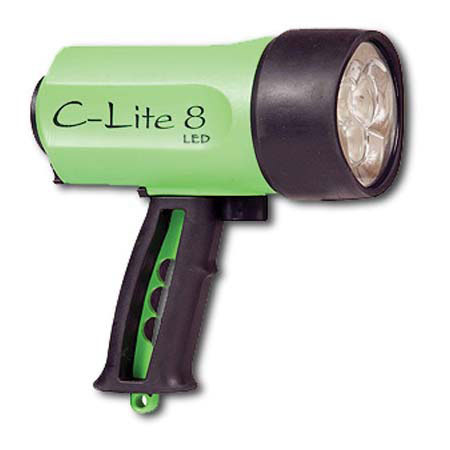 Ikelite C-Lite 8 LED , 15-watt Underwater Light with Batteries - Green #1277