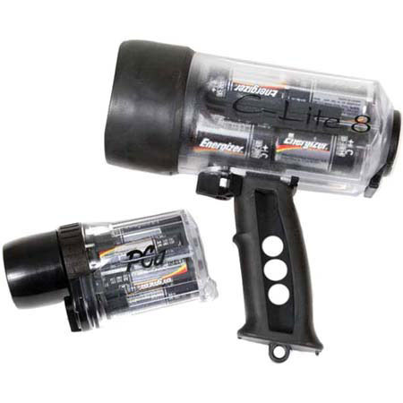 Ikelite C-Lite 8 Halogen LitePack with Batteries - Primary C-Lite 8, (14watt) & Backup PCa (7.2watt) - Clear
