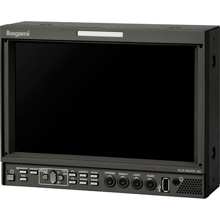 Ikegami 9" WXGA HDTV/SDTV Multi-format LED Monitor with 2x Rack Mounting Adapter