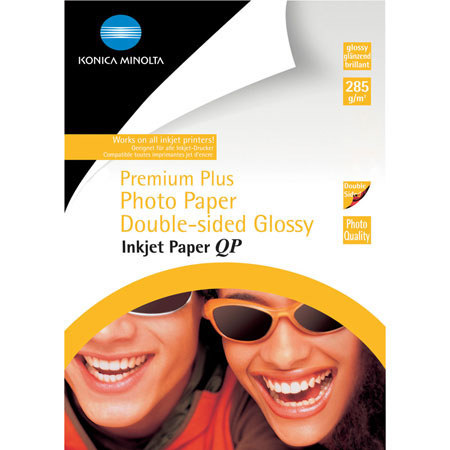 konica - Minolta Glossy QP, Professional 2-sided Photo Inkjet Paper, 4x6", 20 Sheets