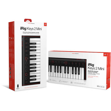 IK Multimedia iRig Keys 2 Mini USB 25 Mini-Key MIDI Keyboard IK Multimedia iRig Keys 2 Mini USB 25 Mini-Key MIDI Keyboard