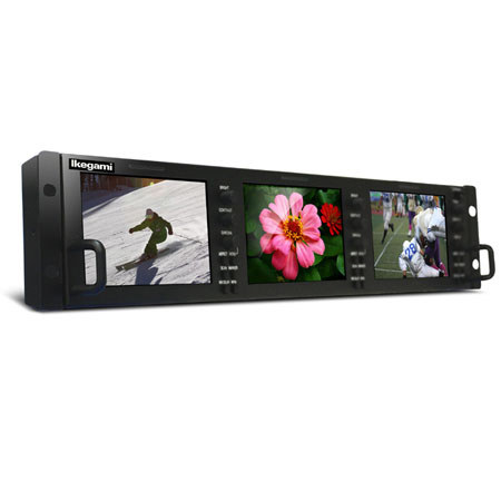 Ikegami 5" Triple HDTV/SDTV Multi-Format LCD Monitor, 800x480 Resolution, 600:1 Contrast Ratio, 300cd/m2 Brightness