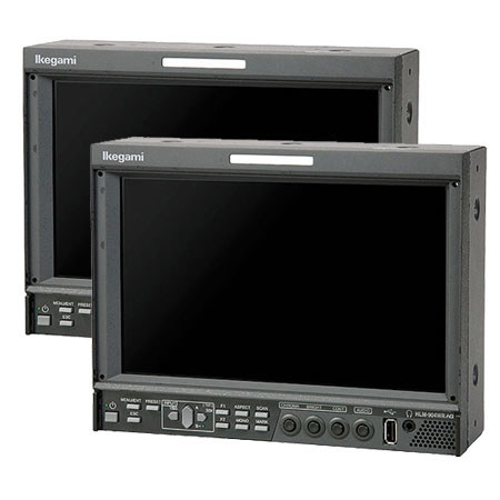 Ikegami 9" Multi-Format LCD Color Monitor, 2 Pack