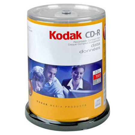 Kodak CD-R80 700MB/80Mins 52x Speed, Spindle 100-Pack