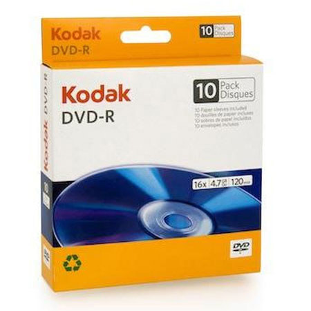 Kodak DVD+R Double Layer Write-Once Media 10-Pack Paper