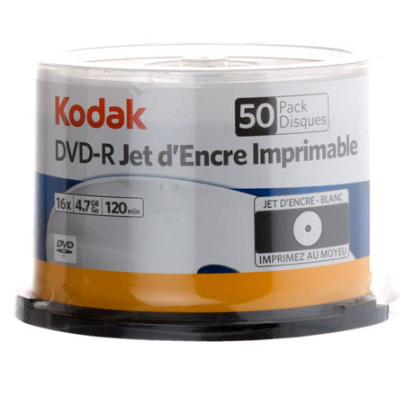 Kodak DVD-R4.7GB/120 Minutes Write-Once 50-Pack Spindle