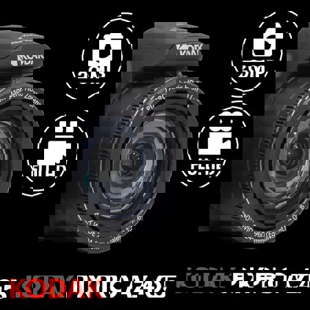 Kodak PIXPRO AZ405 Astro Zoom 20MP FHD Digital Camera, Black, w