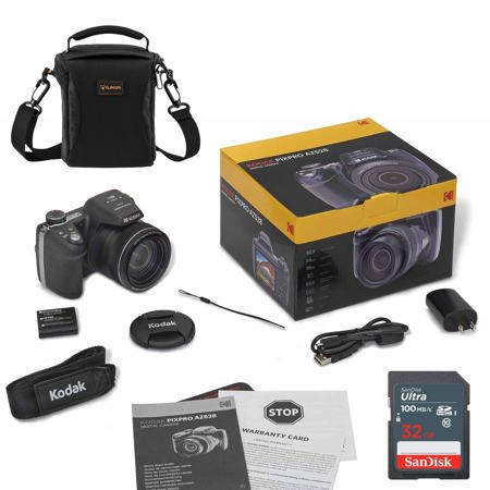 Kodak PIXPRO AZ405 Astro Zoom 20MP FHD Digital Camera, Black, w