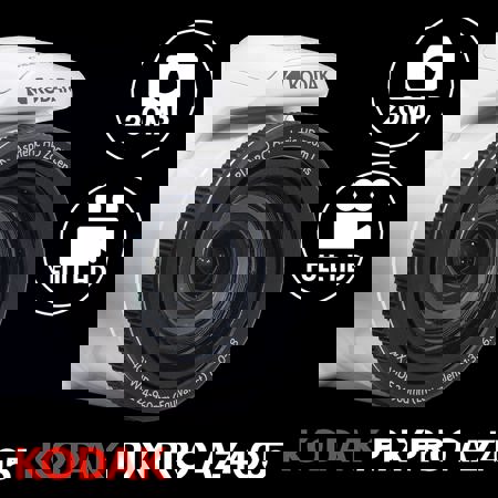 Kodak PIXPRO AZ405 Astro Zoom 20MP FHD Digital Camera, White, w