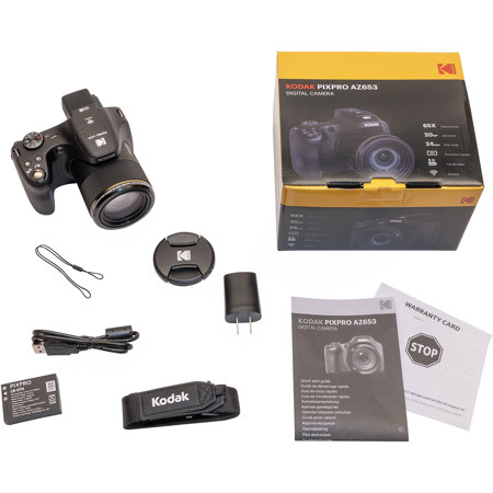 Kodak PIXPRO AZ653 Astro Zoom 20MP Full HD Digital Camera, Black