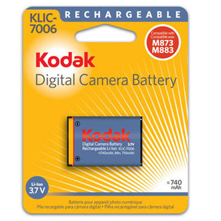 Kodak KLIC-7006 Lithium-Ion Battery, M873 M883 Cameras