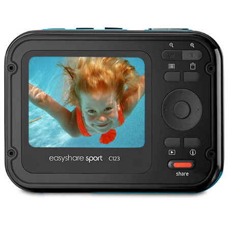 Kodak EasyShare Sport C123 Digital Camera, Blue